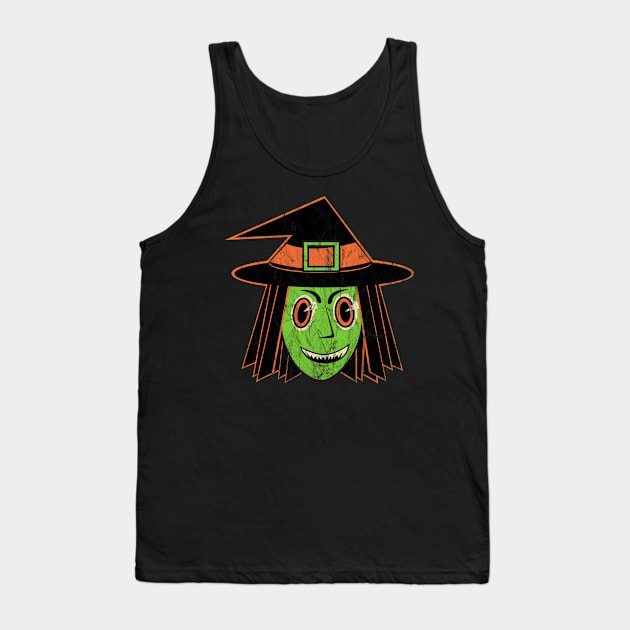 Vintage Halloween Witch Tank Top by LMHDesigns